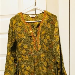 tunic and matching trousers made in India